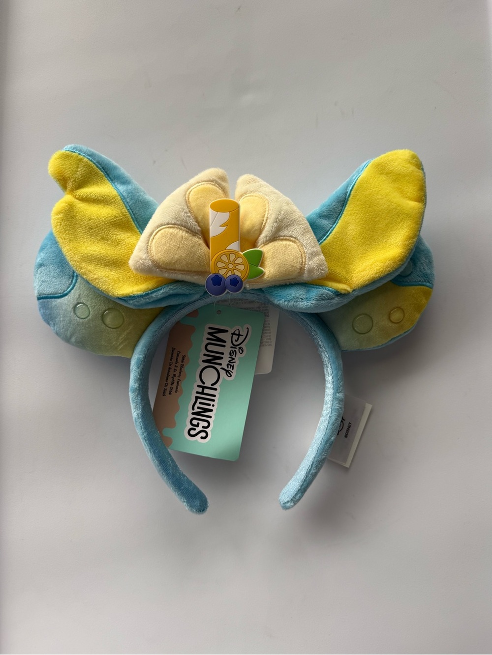 Disney Munchlings Stitch Blueberry Lemonade Plush Ear Headband